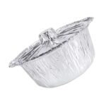 Zerodeko Stew Pot Disposable Foil Pans with Lids: