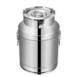 12 liter Milk Can Tote, Stainless Steel with Lid