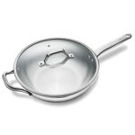 YFQHDD Stainless Steel Wok no Oil Smoke Cooking