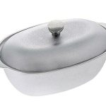 LokoshinA Aluminum Covered Roasting Pan, 6.3 qt