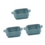 Luxshiny 3 pcs Trays Western Brownie Non- Cup Dish