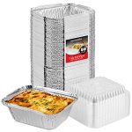 Stock Your Home 1 Lb Small Aluminum Pans with Lids