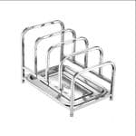 PDGJG Kitchen Organizer Pot Lid Rack Stainless