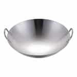FEER Wok Pan Steel Stainless Frying Bottom Stir