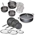 HexClad 13 Piece Hybrid Stainless Steel Cookware