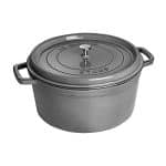 Staub Cast Iron 13.25-qt Round Cocotte - Graphite