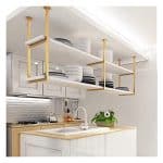 Hanging wine glass rack Ceiling Mount Shelf