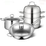 Cookware Set Stainless Steel Household Frying Pan