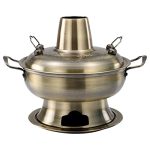 YNIYUJK Chinese Copper hot Pot, Vintage Shabu