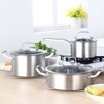 WCHCWR Cookware Set Kitchen Stainless Steel Soup