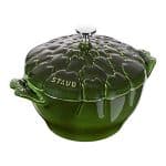Staub Cast Iron 3-qt Artichoke Cocotte - Basil,