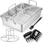For Roasting Pan Stainless Steel Large Turkey