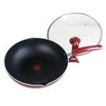 Nonstick Saute Pan Covered with Tempered Glass Lid