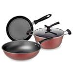 WCHCWR 3 Piece Saucepan Set Stock Pot,Frying