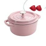Cast Iron Pot with Lid - Non-Stick Ovenproof